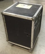 12 space electronics rack with folding door
